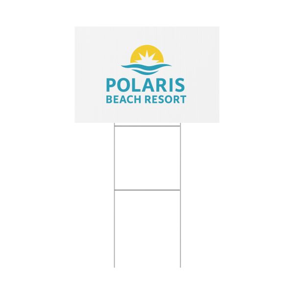 Polaris Beach Resort Yard Sign, Outdoor Decoration, Summer Vacation Sign, Poolside Decor, Coastal Theme - Image 3