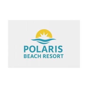 Polaris Beach Resort Yard Sign, Outdoor Decoration, Summer Vacation Sign, Poolside Decor, Coastal Theme