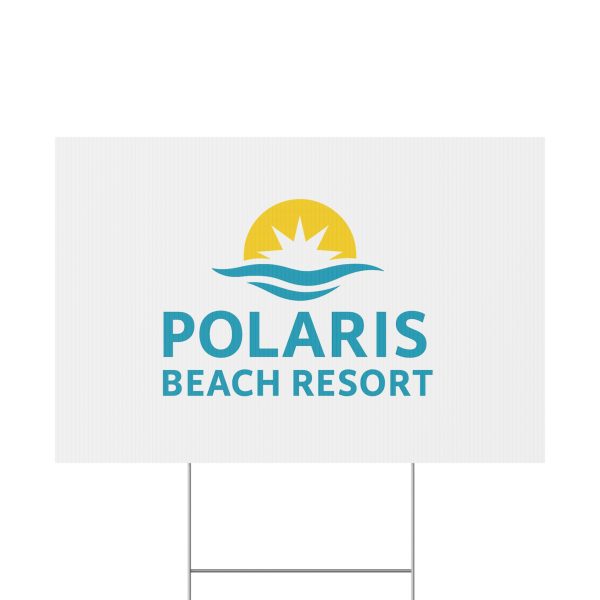 Polaris Beach Resort Yard Sign, Outdoor Decoration, Summer Vacation Sign, Poolside Decor, Coastal Theme - Image 2